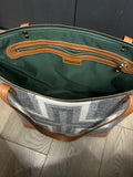 3 In 1 Leather and Pendleton Wool Tote
