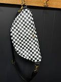 Checkered Neon Moon Sling Bag