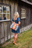 Pendleton Wool  and Leather Structured Hobo Purse