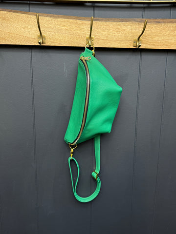 Kelly Green Neon Moon Sling Bag