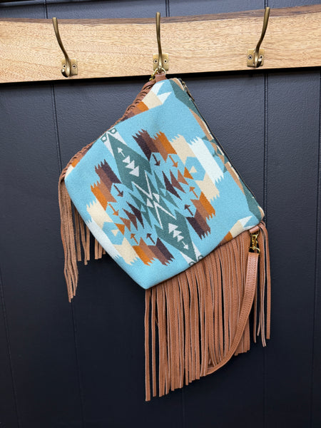 Leather and Pendleton Wool with Fringe