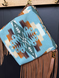 Leather and Pendleton Wool with Fringe