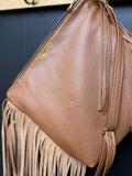 Leather and Pendleton Wool with Fringe