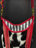 Fringe and Hair on Hide Slouchy Shoulder Bag