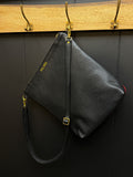 Leather and Pendleton Wool Long Crossbody