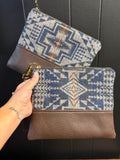 Leather and Pendleton Wristlets