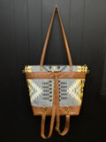 3 In 1 Leather and Pendleton Wool Tote