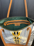 3 In 1 Leather and Pendleton Wool Tote