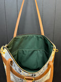 3 In 1 Leather and Pendleton Wool Tote