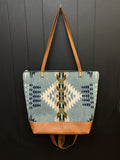 3 In 1 Leather and Pendleton Wool Tote