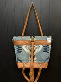 3 In 1 Leather and Pendleton Wool Tote