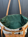3 In 1 Leather and Pendleton Wool Tote