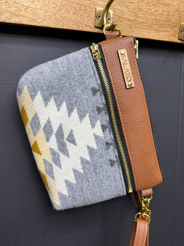 Leather and Pendleton Wool Fanny Pack