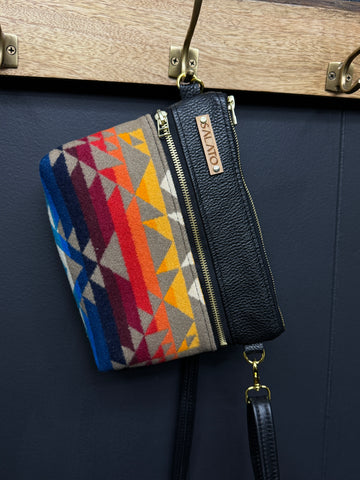 Leather and Pendleton Wool Fanny Pack