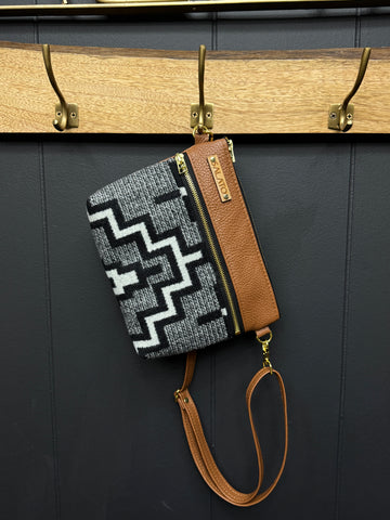 Leather and Pendleton Wool Fanny Pack