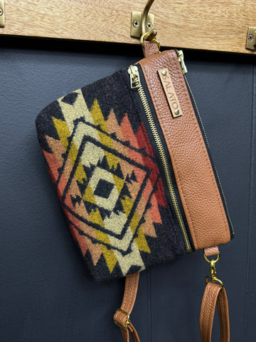 Leather and Pendleton Wool Fanny Pack