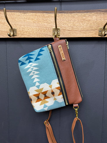 Leather and Pendleton Wool Fanny Pack