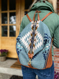 Leather and Pendleton Backpack