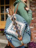 Leather and Pendleton Backpack
