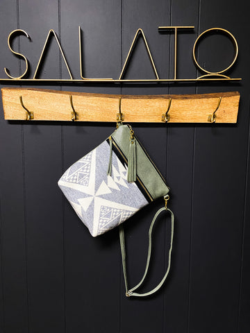 Sage Leather and Pendleton Wool